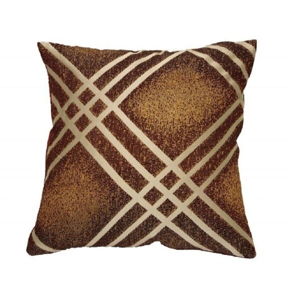 Pillow Cover Fortune Damask Design 18" X 18" Decorative Cushion Cover Burgundy - Picture 1 of 2